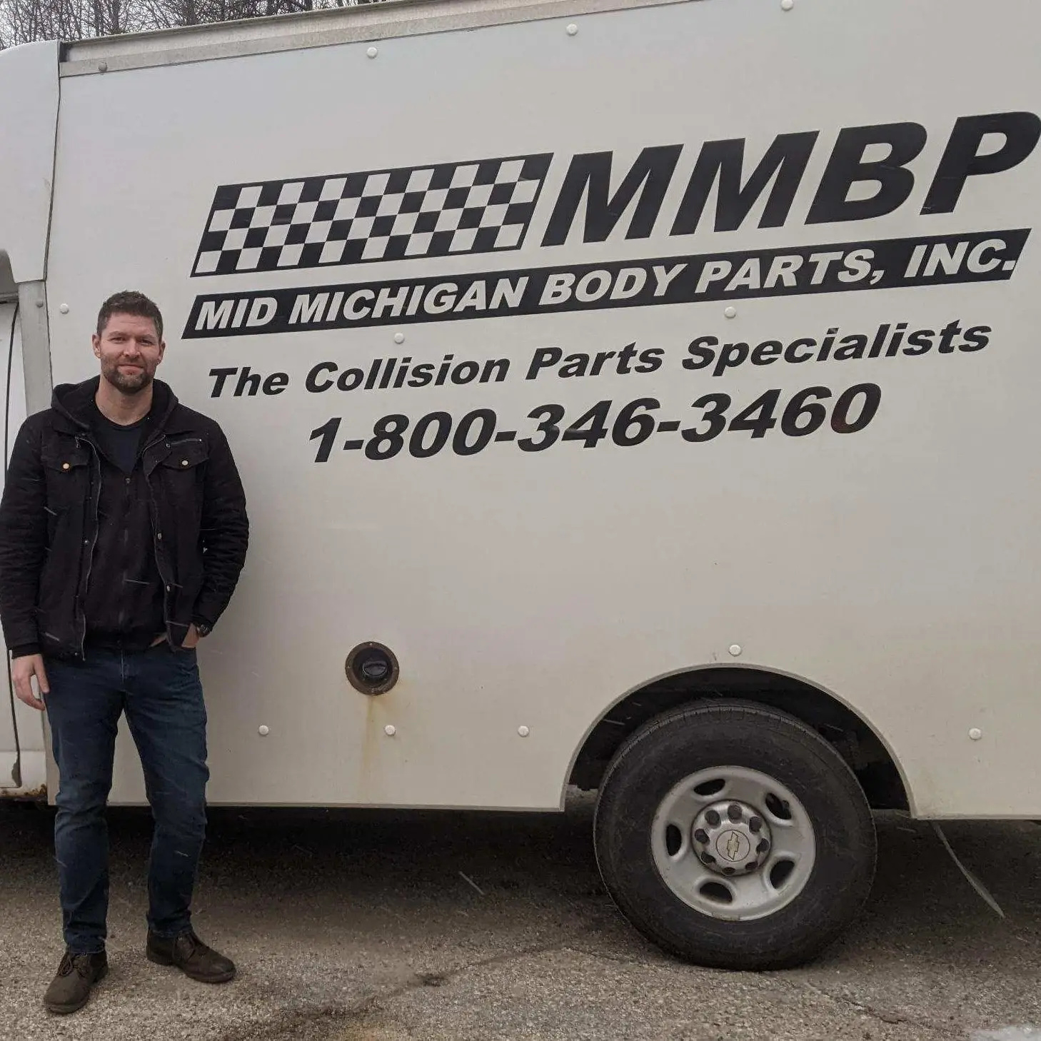 Andrew standing by MMBP delivery truck