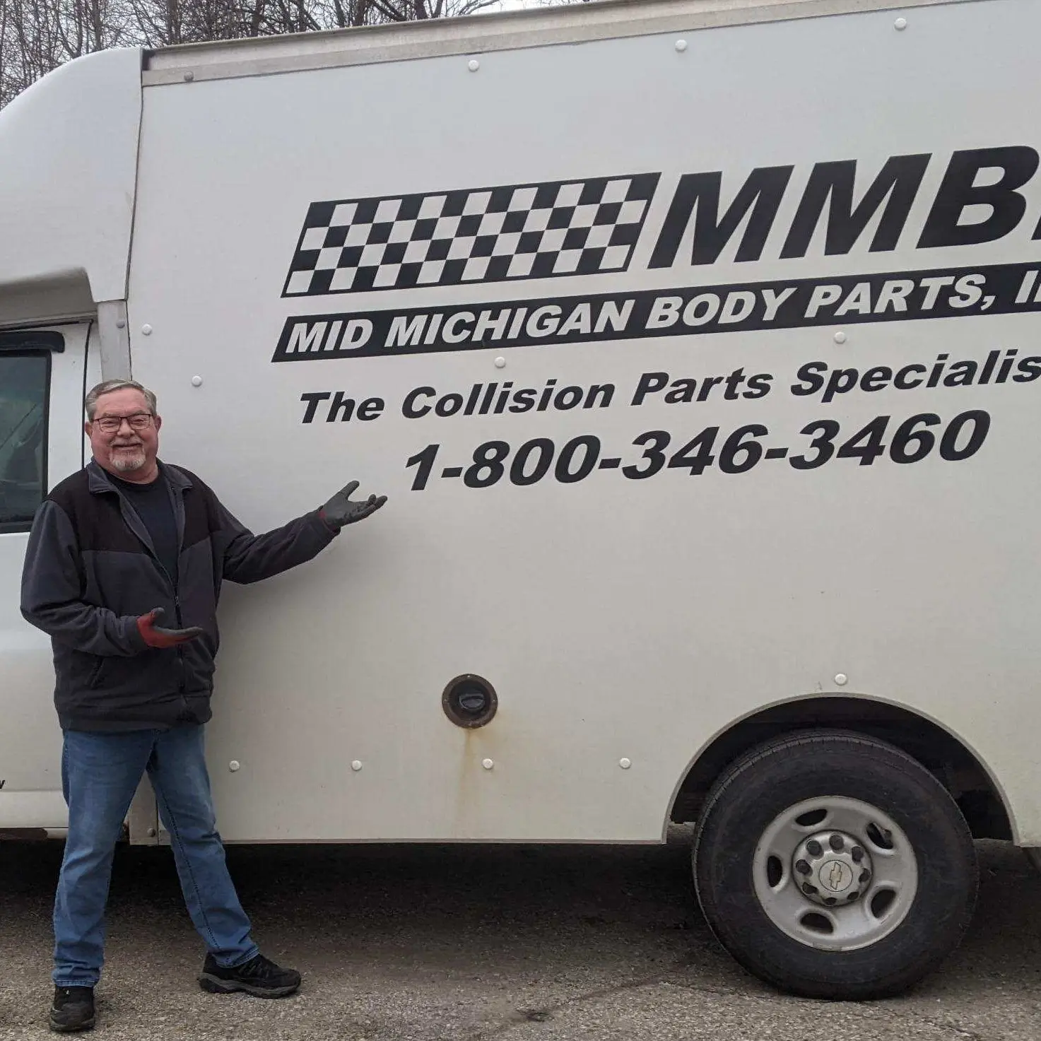 Barry standing by MMBP delivery truck